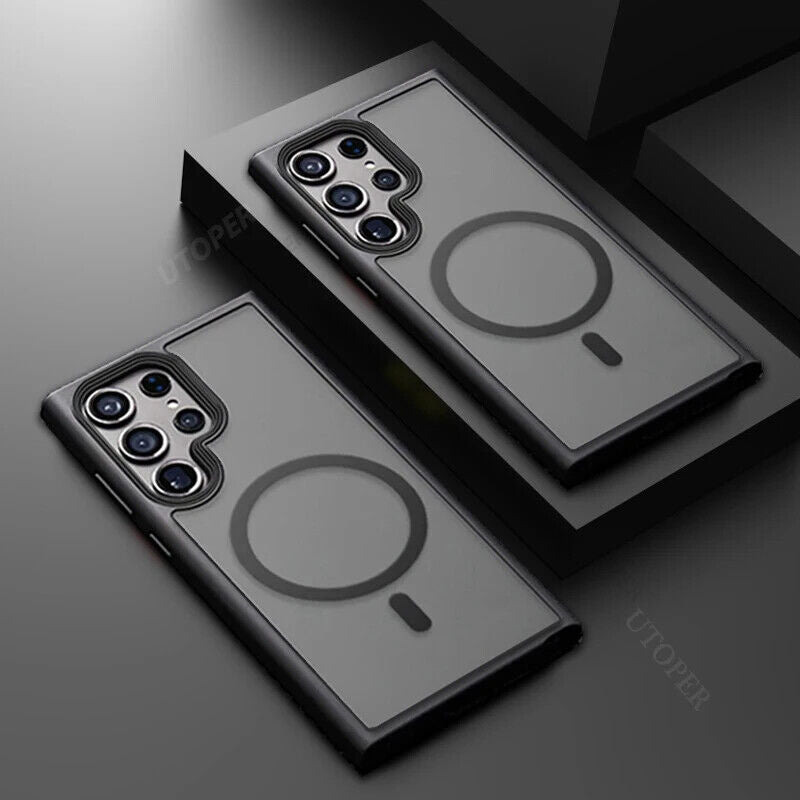Samsung Galaxy S24 Ultra Hybrid Matte Case with Magsafe Mobile Case by CoverMeUp - Style 5