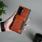 Magnetic PU Leather Flip Kickstand Credit Wallet Card Holder Slots Covers for Samsung Galaxy Z Fold 8 Ultra