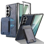 Magnetic PU Leather Flip Kickstand Credit Wallet Card Holder Slots Covers for Samsung Galaxy Z Fold 8 Ultra