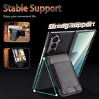 Magnetic PU Leather Flip Kickstand Credit Wallet Card Holder Slots Covers for Samsung Galaxy Z Fold 8 Ultra