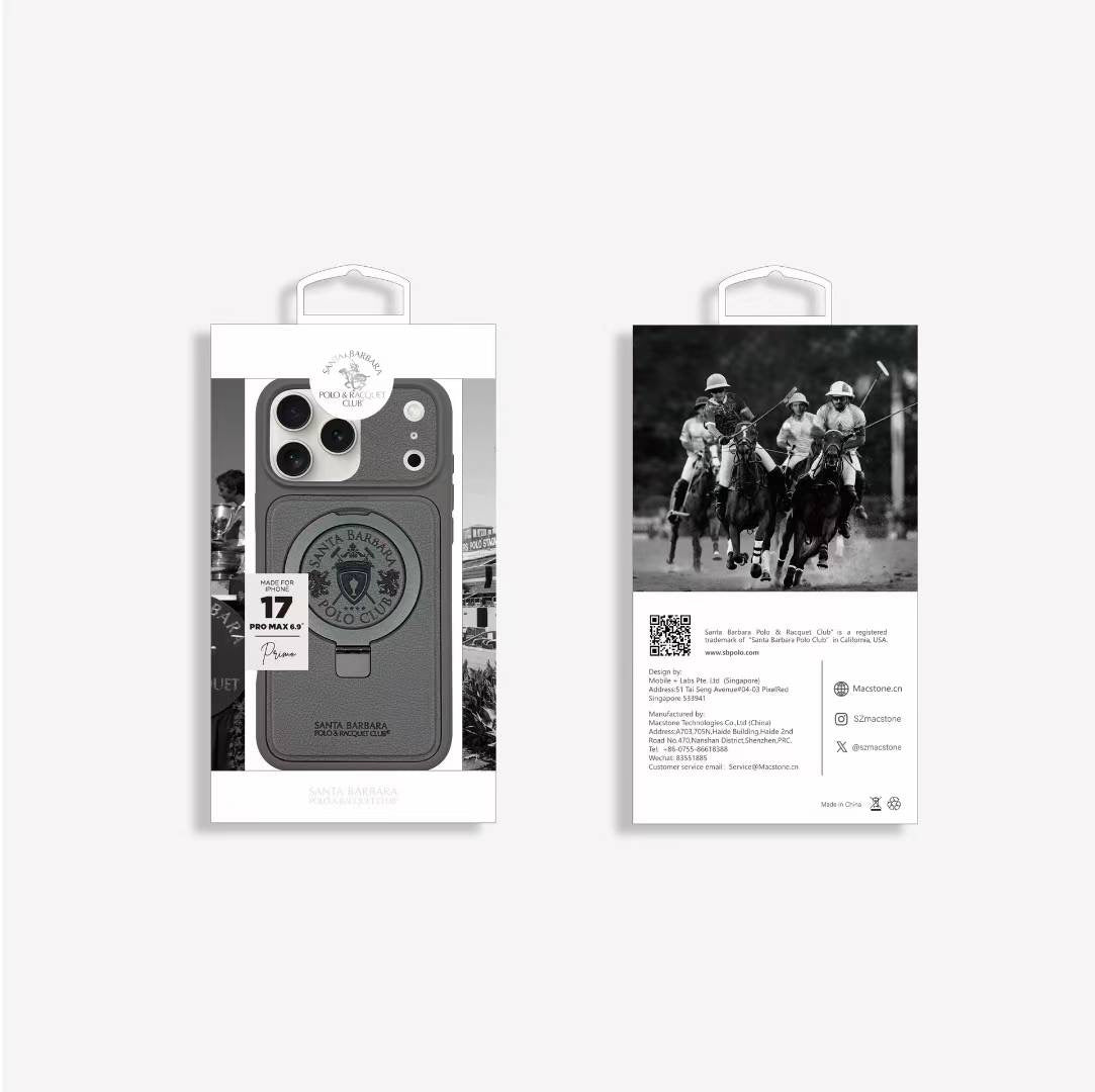 Santa Barbara Polo Raquet Club PRIMO Series for iPhone 17 Pro Max (Grey)