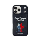 Protective Apple iPhone Back Cover - Santa Barbara Polo Raquet Club QUESTA Series for iPhone 17 Pro Max (Black) - Style 3