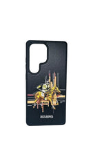 Leather Embroidered Case for Samsung Galaxy S23 Ultra