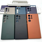 Samsung Galaxy S24 Ultra Leather Case Slim Profile - Blue Mobile Case by CoverMeUp - Style 5