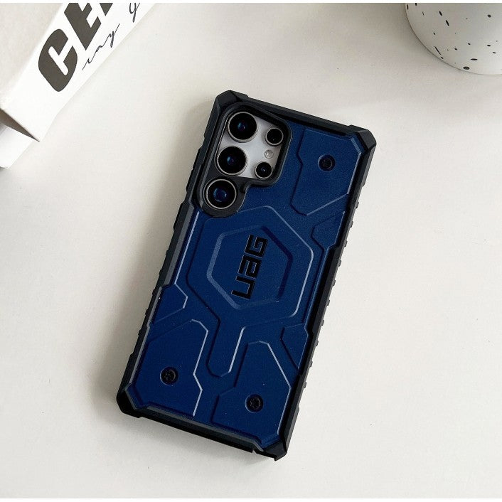 Samsung Galaxy S24 Ultra Pathfinder Series Ragged Armor Protective MagSafe Case - Blue Mobile Case by CoverMeUp - Style 3