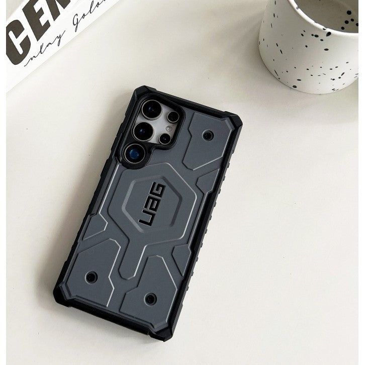 Samsung Galaxy S25 Ultra Pathfinder Series Ragged Armor Protective MagSafe Case - Gray Mobile Case by CoverMeUp - Style 3