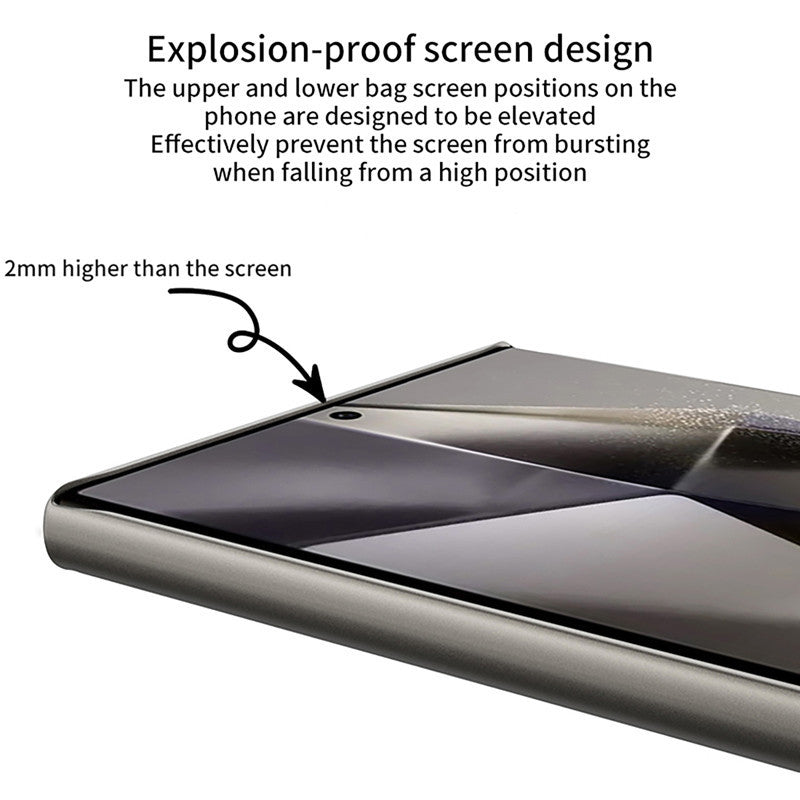 Samsung Galaxy S24 Ultra Luxury Blade Design Pro Leather Case - Titanium Mobile Case by CoverMeUp - Style 3