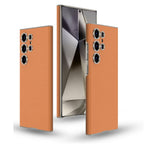 Samsung Galaxy S24 Ultra GKK Leather Plastic Shell Case - Orange Mobile Case by CoverMeUp