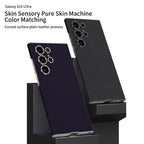 Samsung Galaxy S24 Ultra Leather GKK Leather Pattern Case - Black Mobile Case by CoverMeUp - Style 9