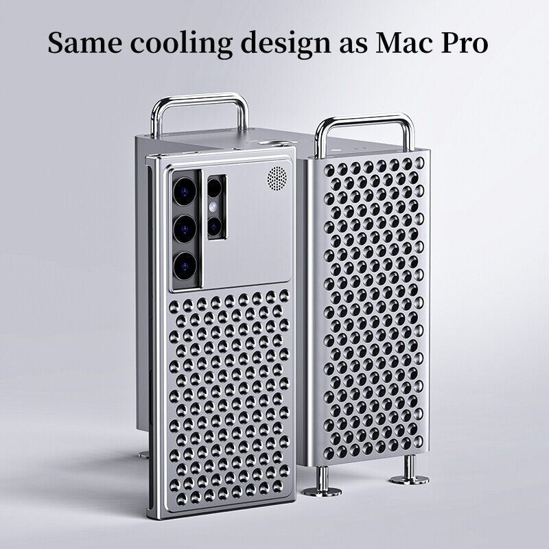 Samsung Galaxy S24 Ultra Heat Dissipation Aluminum Cooling Case with Aroma - Black Mobile Case by CoverMeUp - Style 2