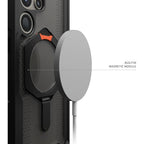 Samsung Galaxy S25 Ultra UAG Plasma XTE with MagSafe & Metal Kickstand (Camera Ring Compatible)- Ash Black Mobile Case by CoverMeUp - Style 7