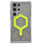 Samsung S24 Ultra Pathfinder Shockproof Matte MagSafe Case - Clear Neon Mobile Case by CoverMeUp