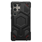 Samsung S24 Ultra Monarch Pro Series Kevlar Protective Armor MagSafe Case - Black Mobile Case by CoverMeUp