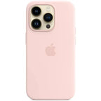 Protective Apple iPhone Back Cover - PU Leather Magsafe Compatible  Logo Case for iPhone 15 Pro (Light Pink) - Style 3