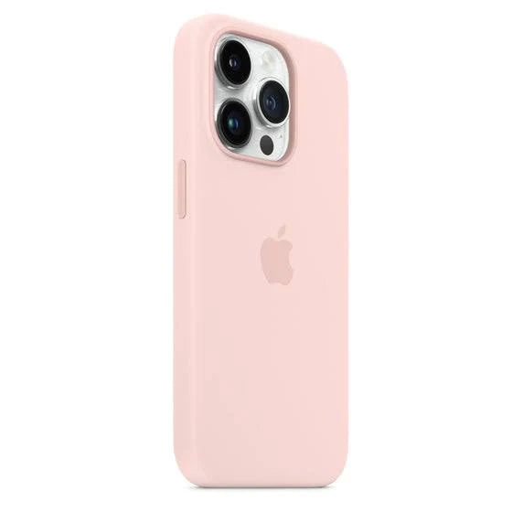 PU Leather Magsafe Compatible  Logo Case for iPhone 15 Plus (Light Pink)