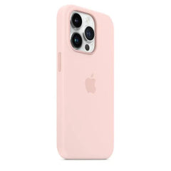 PU Leather Magsafe Compatible  Logo Case for iPhone 15 Plus (Light Pink)