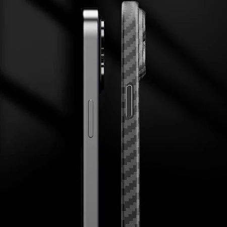 Protective Apple iPhone Back Cover - X Level Slim Carbon Fibre Case for iPhone 16 Pro Max - Style 2