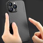 Protective Apple iPhone Back Cover - X Level Slim Carbon Fibre Case for iPhone 16 Pro - Style 4