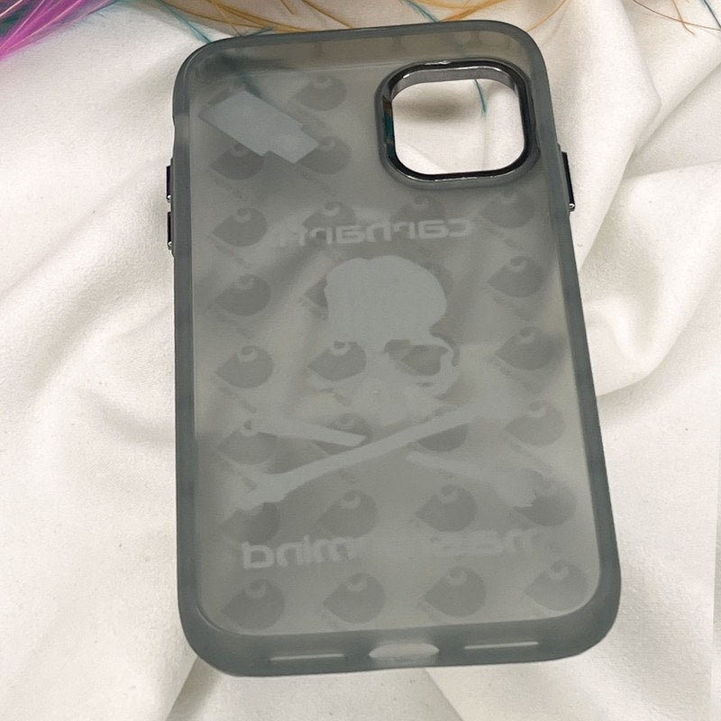Hot Print Skull Design Logo Case for iPhone Protective Silicone Shockproof Back Cover