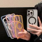 Protective Apple iPhone Back Cover - Frosted Magsafe Case for iPhone 16 - Style 7
