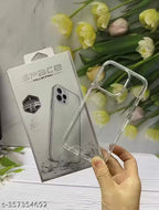 Protective Apple iPhone Back Cover - Clear Cover Compatible for Apple iPhone Crystal-Clear Thin Silicone Case, Yellowing-Resistant Slim Transparent TPU Phone Case - Style 7
