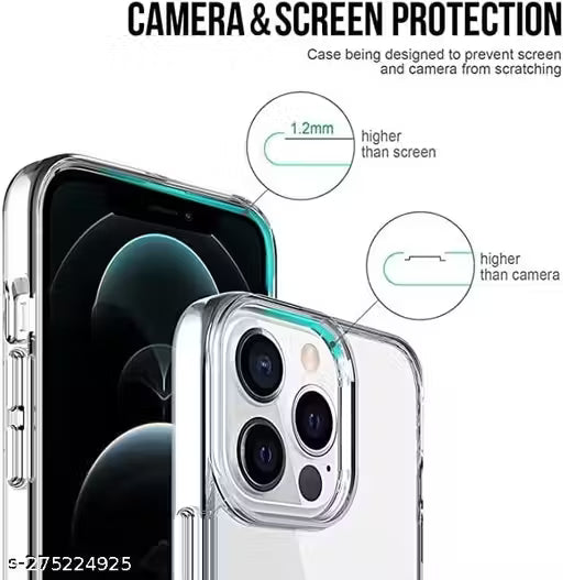 Clear Cover Compatible for Apple iPhone Crystal-Clear Thin Silicone Case, Yellowing-Resistant Slim Transparent TPU Phone Case