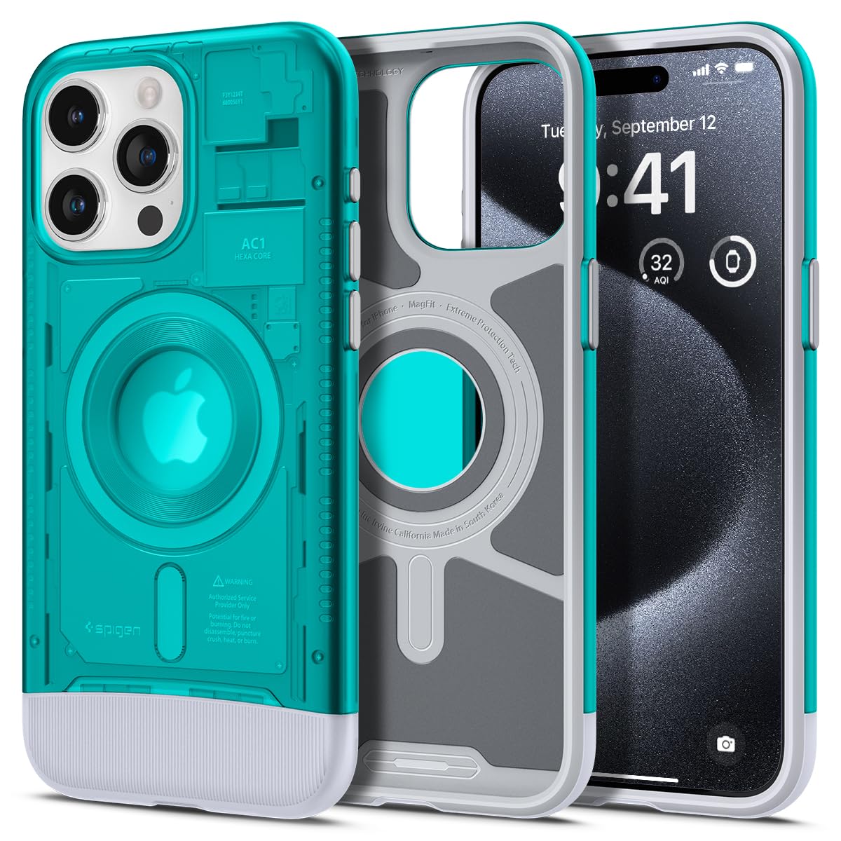 Classic C1 Magfit Back Cover Case Compatible with iPhone TPU + Poly Carbonate