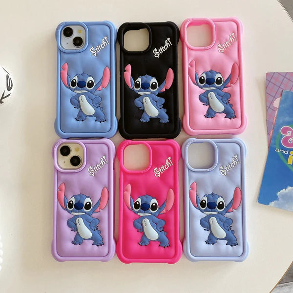 3D Fun Cartoon Silicone Soft Protective Phone Case for iPhone