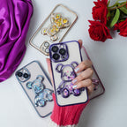 Transparent 3D Bear Protective Case Mobile Case by CoverMeUp - Style 5