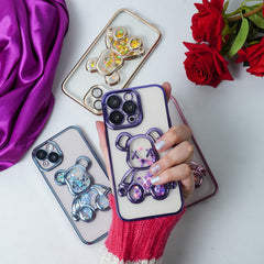 Transparent 3D Bear Protective Case