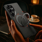 swivel-leather-rotating-ring-bracket-case-samsung Mobile Case by CoverMeUp