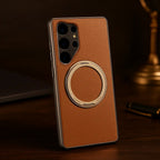swivel-leather-rotating-ring-bracket-case-samsung Mobile Case by CoverMeUp - Style 5