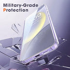 Premium Transparent Ultra Hybrid Mag Safe Compatible TPU & PC Back Case for Samsung Galaxy S24, S24 Ultra & S24 Plus Mobile Case by CoverMeUp