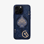 Protective Apple iPhone Back Cover - Spades Design Magsafe Case for iPhone 14 Pro