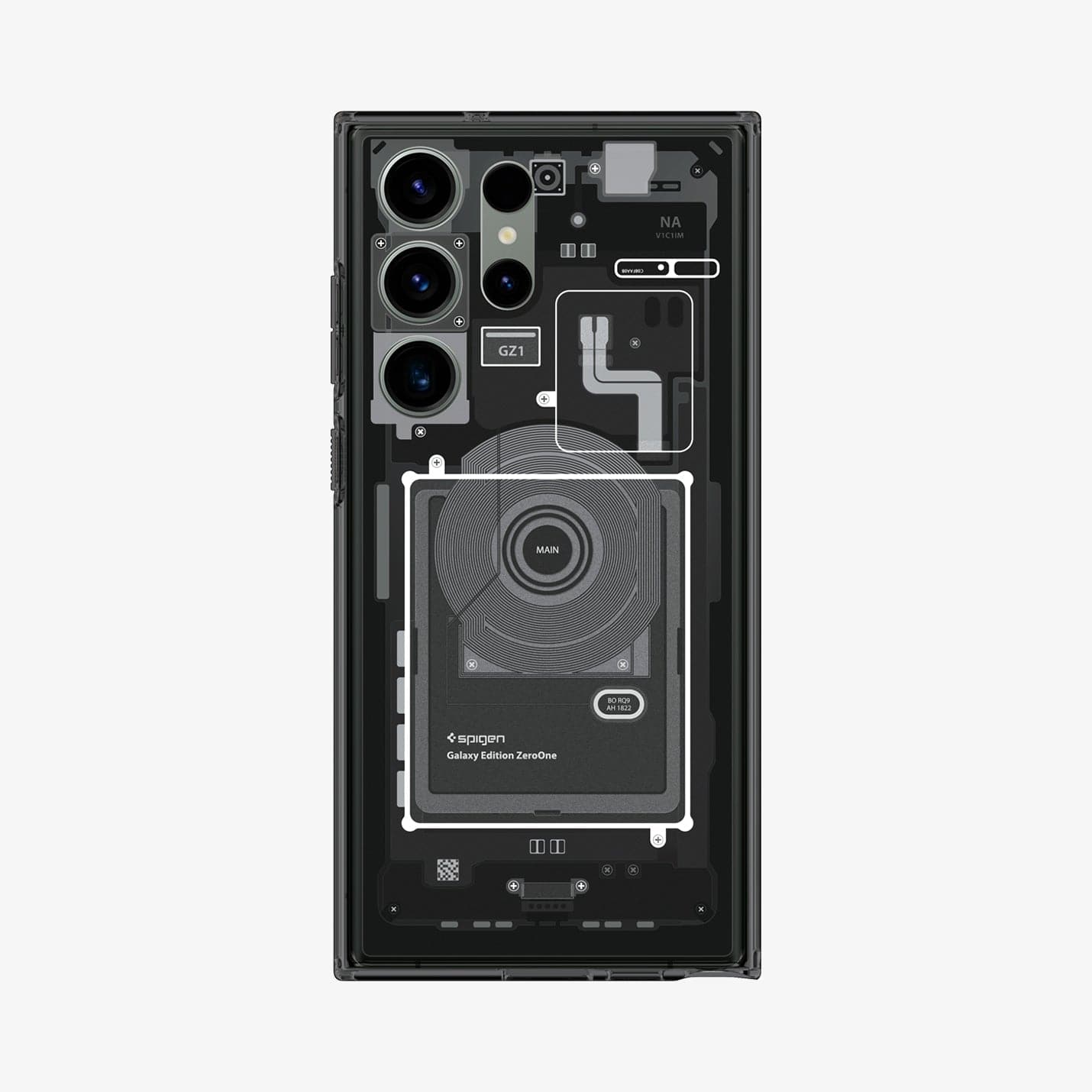 Samsung Galaxy S24 Ultra Zero One Machine Shockproof Case - Black Mobile Case by CoverMeUp - Style 2