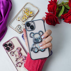 Transparent 3D Bear Protective Case