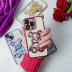 Transparent 3D Bear Protective Case Mobile Case by CoverMeUp - Style 15