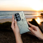 travel-inspired-airplane-route-design-case-samsung Mobile Case by CoverMeUp