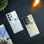 travel-inspired-airplane-route-design-case-samsung Mobile Case by CoverMeUp - Style 2