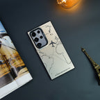 travel-inspired-airplane-route-design-case-samsung Mobile Case by CoverMeUp - Style 3