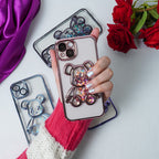 Transparent 3D Bear Protective Case Mobile Case by CoverMeUp - Style 8