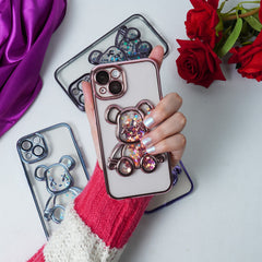 Transparent 3D Bear Protective Case