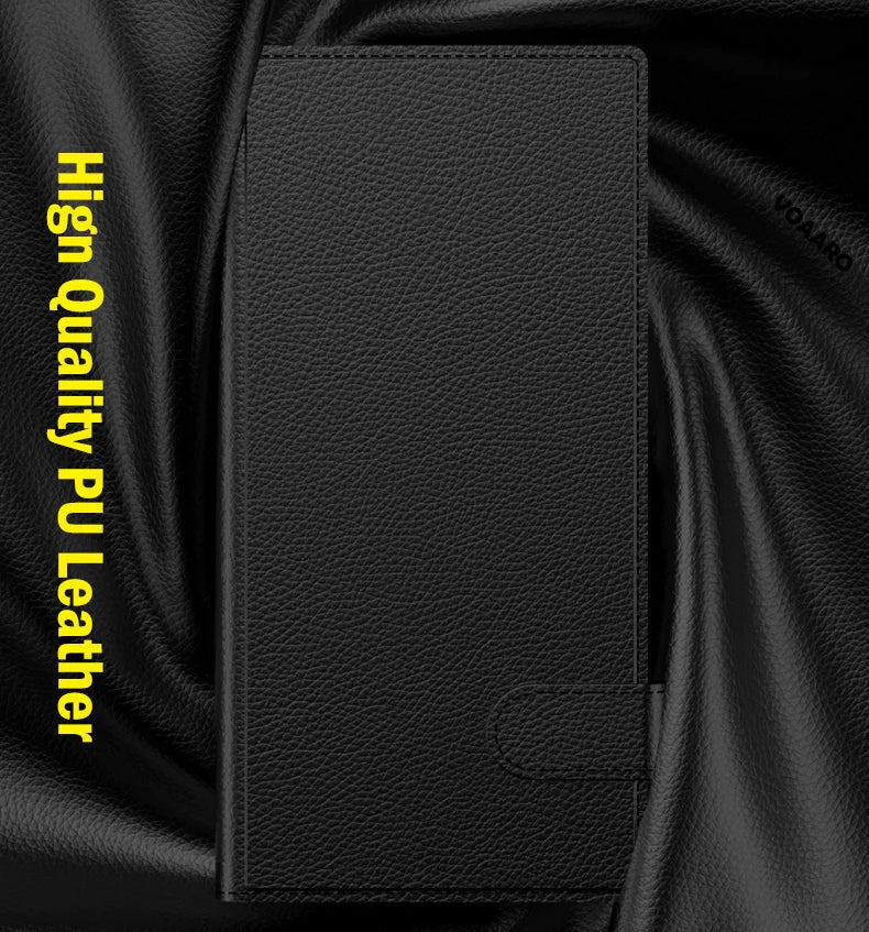Samsung Galaxy S24 Ultra GKK Clamshell Leather Flip Wallet Case Cover - Black Mobile Case by CoverMeUp - Style 4