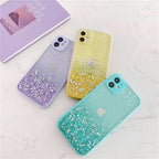Protective Apple iPhone Back Cover - Glitter Transparent Phone Cover Cases For iPhone 11 11Pro 11ProMax - Style 2