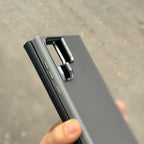 Samsung Galaxy S24 Ultra Soft Carbon Case with Metal Camera Protection - Titanium Mobile Case by CoverMeUp - Style 7