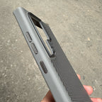 Samsung Galaxy S24 Ultra Soft Carbon Case with Metal Camera Protection - Titanium Mobile Case by CoverMeUp - Style 10