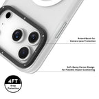 Protective Apple iPhone Back Cover - YOUNGKIT Hidden Sand Series Magsafe Case for iPhone 17 Pro (White) - Style 5