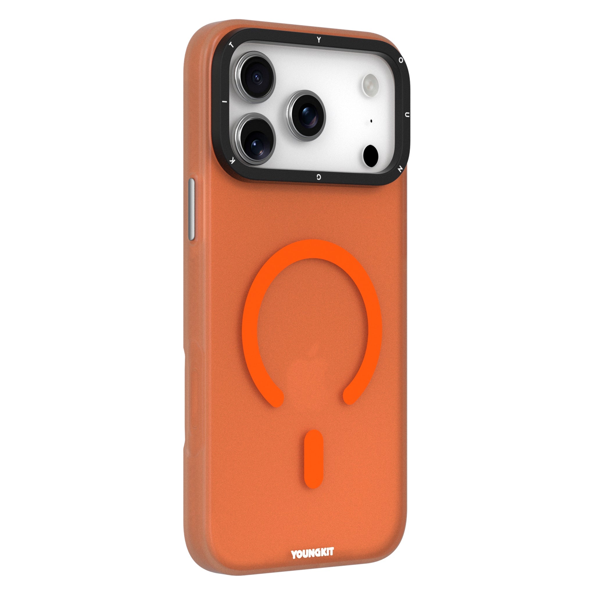 YOUNGKIT Hidden Sand Series Magsafe Case for iPhone 17 Pro Max (Orange)