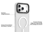 Protective Apple iPhone Back Cover - YOUNGKIT Hidden Sand Series Magsafe Case for iPhone 17 Pro Max (White) - Style 8