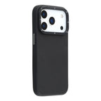 Protective Apple iPhone Back Cover - YOUNGKIT Matte Finish Leather Cover with Magsafe for iPhone 17 Pro Max (BLACK) - Style 2